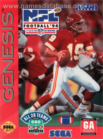 Cover NFL Football '94 Starring Joe Montana for Genesis - Mega Drive